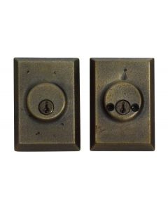 3 Weslock Essentials Collection 372 Weathered Pewter Double Cylinder Deadbolt